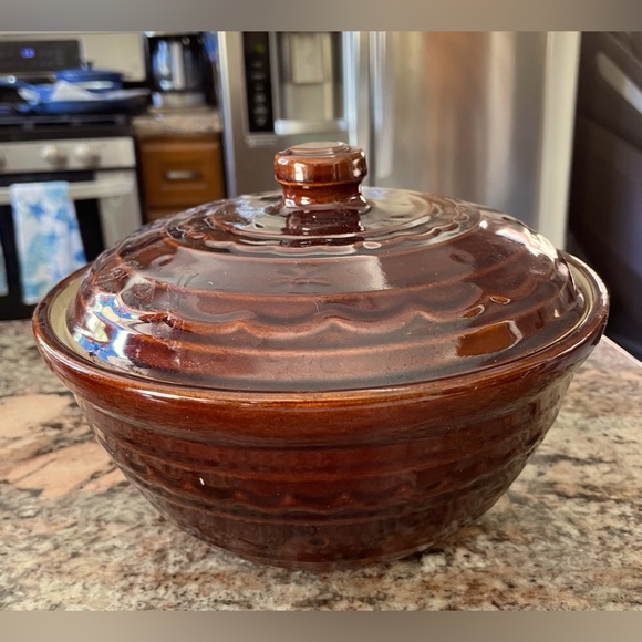 Other - Vintage Marcrest Stoneware Ovenproof Bowl with Lid